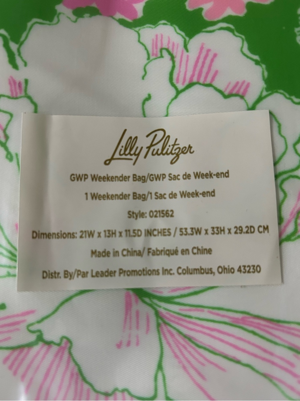 NWT Lilly Pulitzer Large Weekender Bag - Picture 6 of 6